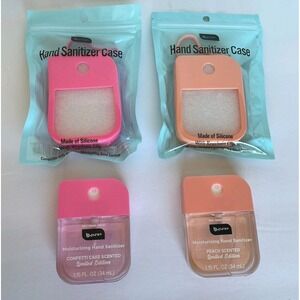 2 B-PURE MIST HAND SANITIZER SPRAYS WITH SILICONE CLIP CASE! POPULAR ON TIK TOK!